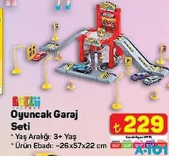 GÜÇLÜ OYUNCAK GARAJ SETİ